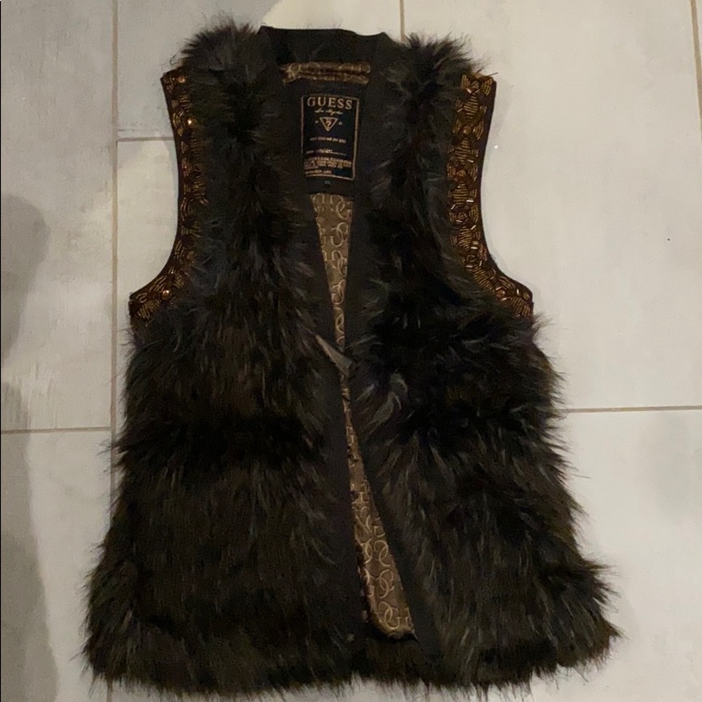 Guess fur vest